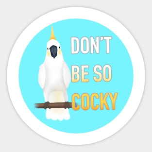 Cocky Sticker